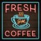 Neon Fresh Coffee Poster Print by Mollie B. Mollie B. - Item # VARPDXMOL1422